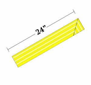 Yellow corner edge (female)
