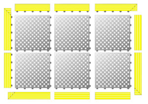 (HOLES) 3x2 package *yellow edge