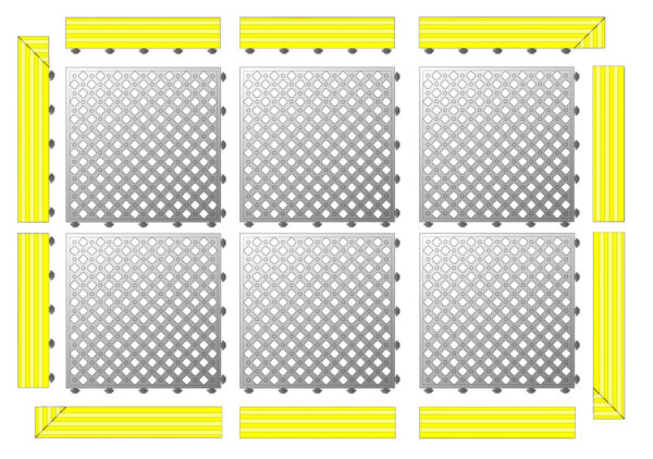 (HOLES) 3x2 package *yellow edge