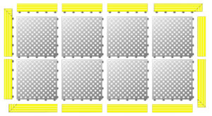 (HOLES) 4x2 package *yellow edge