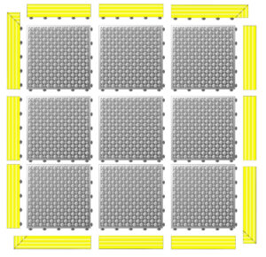 (SOLID) 3x3 package *yellow edge