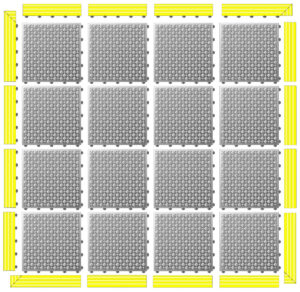 (SOLID) 4x4 package *yellow edge
