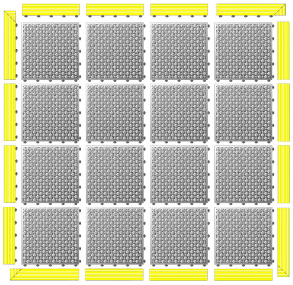 (SOLID) 4x4 package *yellow edge
